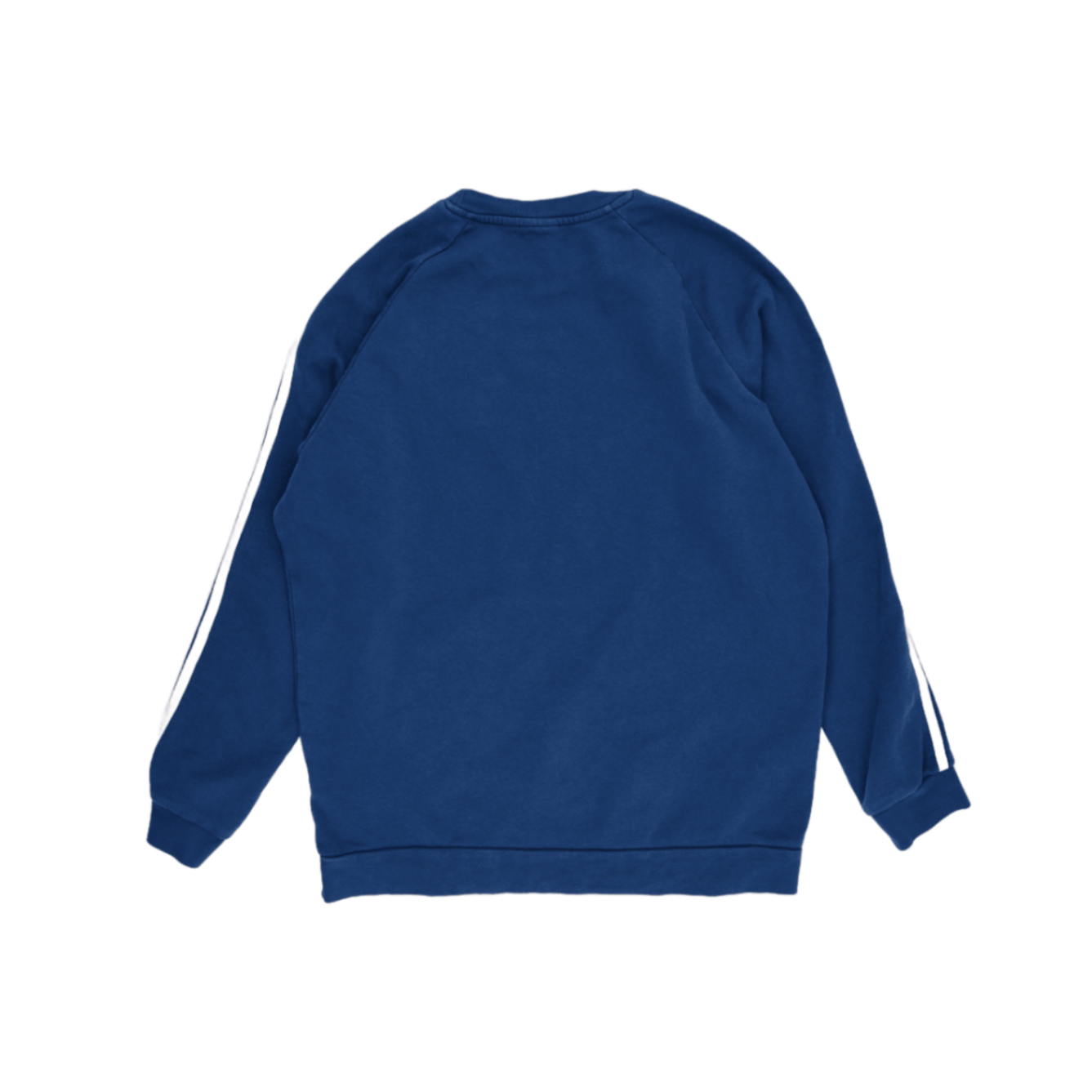adidas Blue Crew Neck Sweatshirt Large Cotton Blend Mens