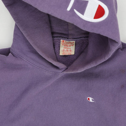 Champion Reverse Weave Purple Pullover Hoodie Unisex Small Cotton