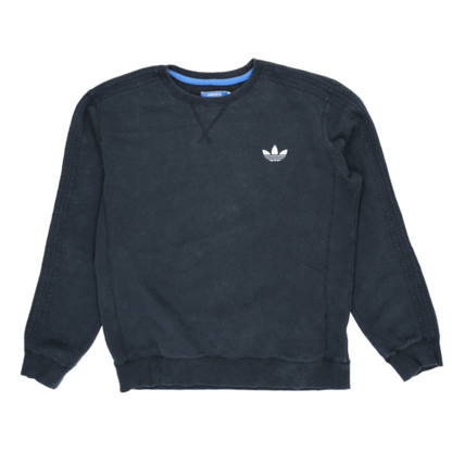 adidas Originals Crew Neck Sweatshirt Black Medium Cotton