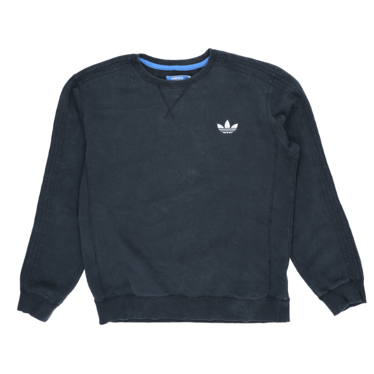 adidas Originals Crew Neck Sweatshirt Black Medium Cotton