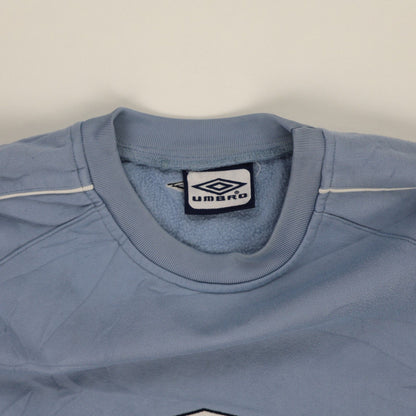 Umbro Vintage Blue Crew Neck Sweatshirt Large Cotton Blend Men's Activewear