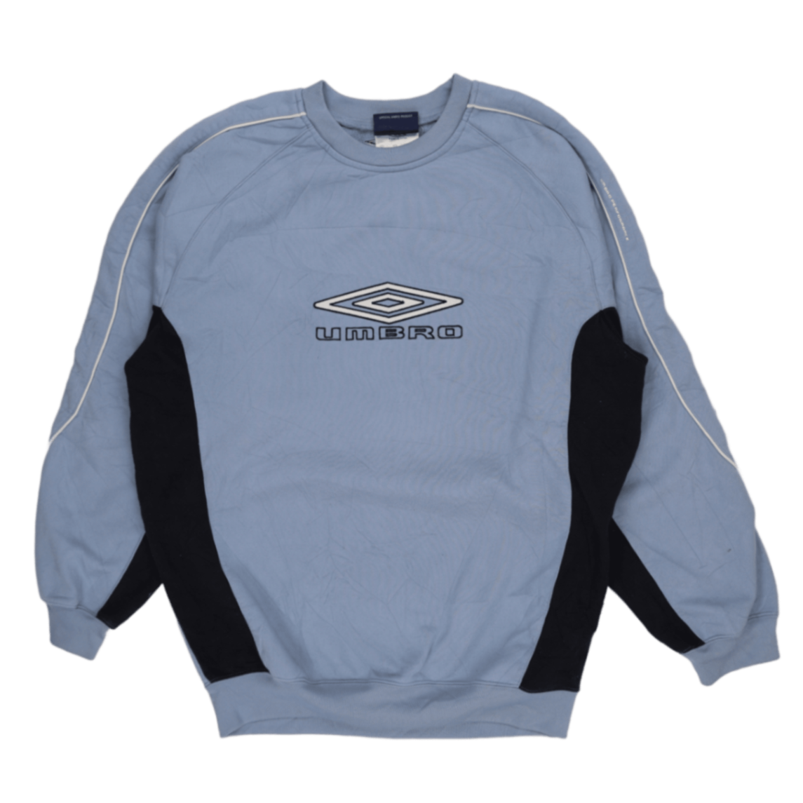 Umbro Vintage Blue Crew Neck Sweatshirt Large Cotton Blend Men's Activewear
