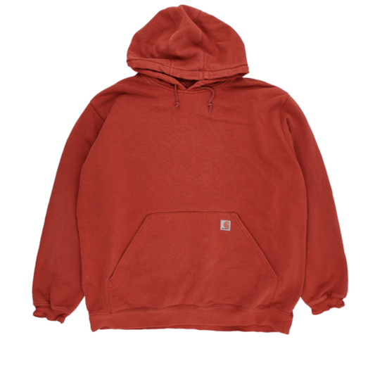Carhartt Rust Red 3XL Tall Pullover Hoodie 80 Cotton 20 Polyester for Men