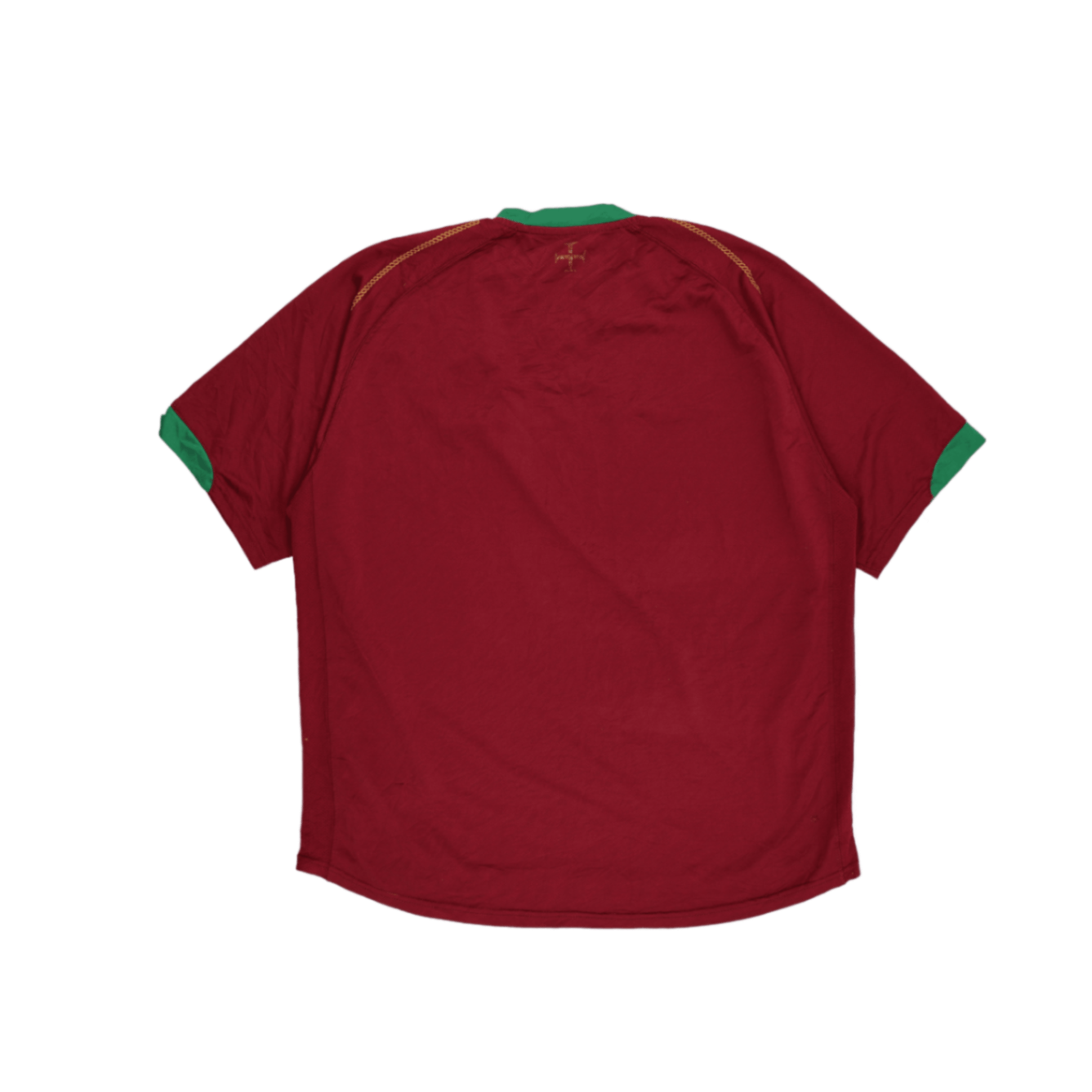 Nike Portugal Vintage Football Shirt Maroon Short Sleeve Size M Polyester V Neck