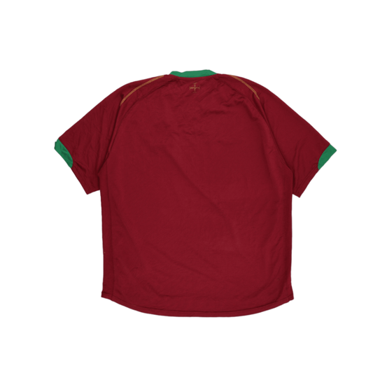 Nike Portugal Vintage Football Shirt Maroon Short Sleeve Size M Polyester V Neck