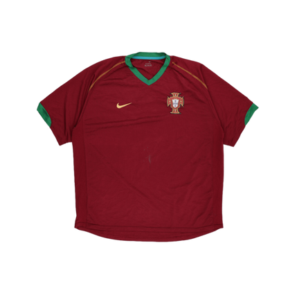 Nike Portugal Vintage Football Shirt Maroon Short Sleeve Size M Polyester V Neck