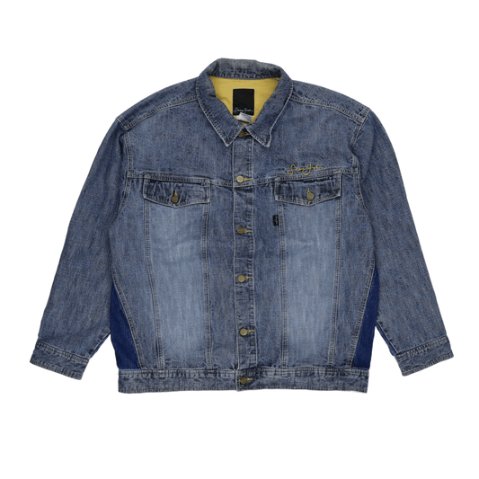 Sean John Vintage Blue Denim Jacket XL Cotton Corduroy Men's Outerwear