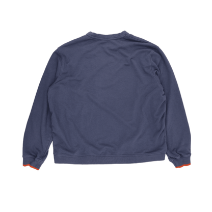 Nike Vintage Crew Neck Sweatshirt XXL Navy Blue Cotton