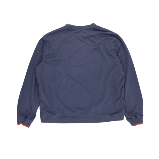 Nike Vintage Crew Neck Sweatshirt XXL Navy Blue Cotton