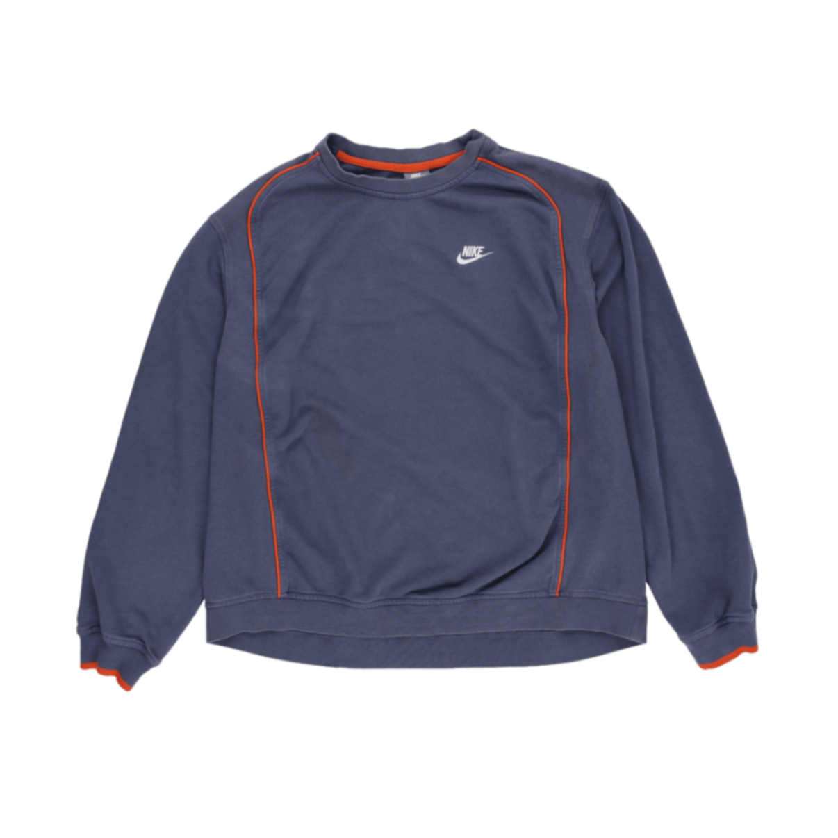 Nike Vintage Crew Neck Sweatshirt XXL Navy Blue Cotton