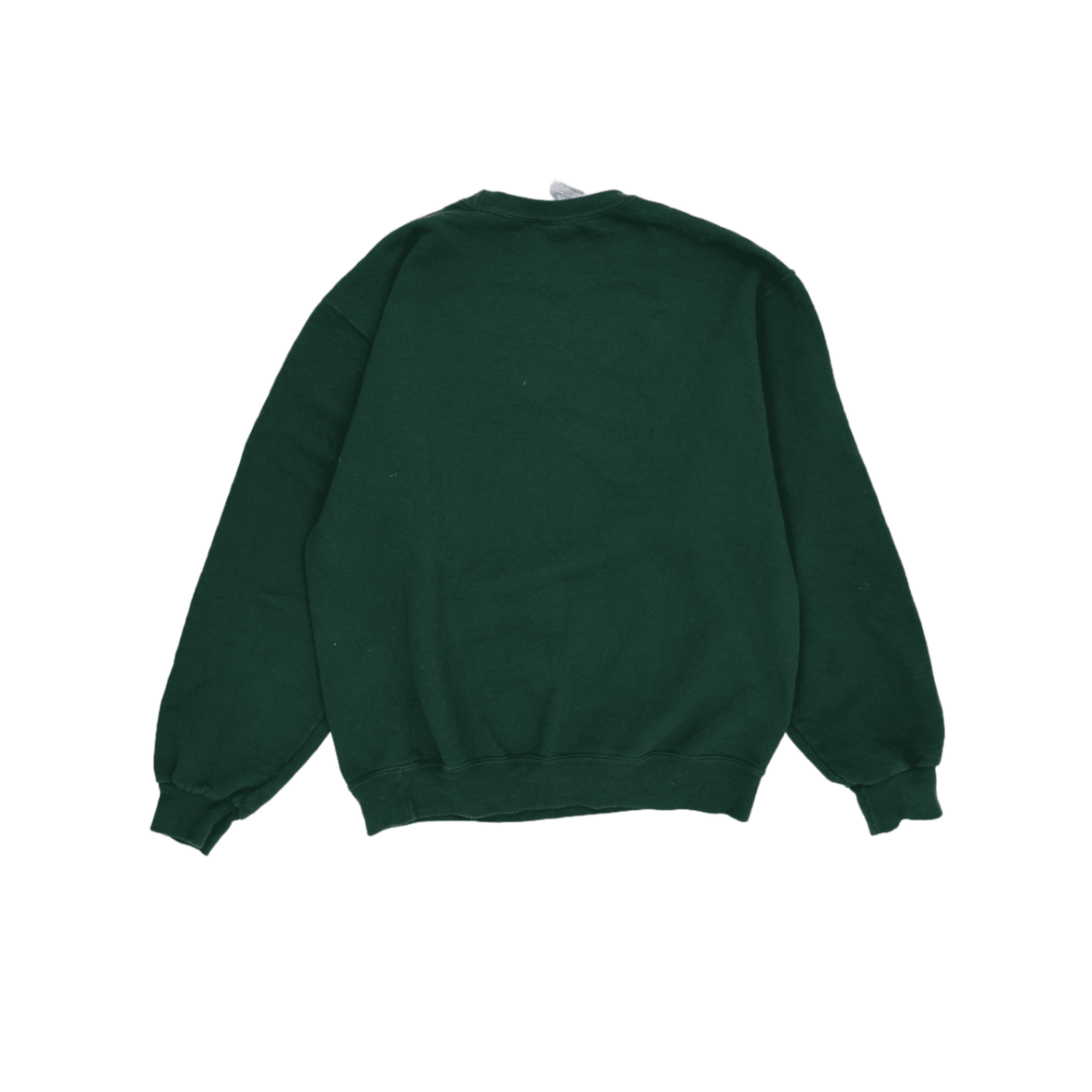 Jerzees Vintage Green Crewneck Sweatshirt Medium Cotton Polyester Michigan State Spartans