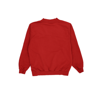 PUMA Red Logo Sweatshirt Unisex Small Vintage Cotton Crew Neck 90s