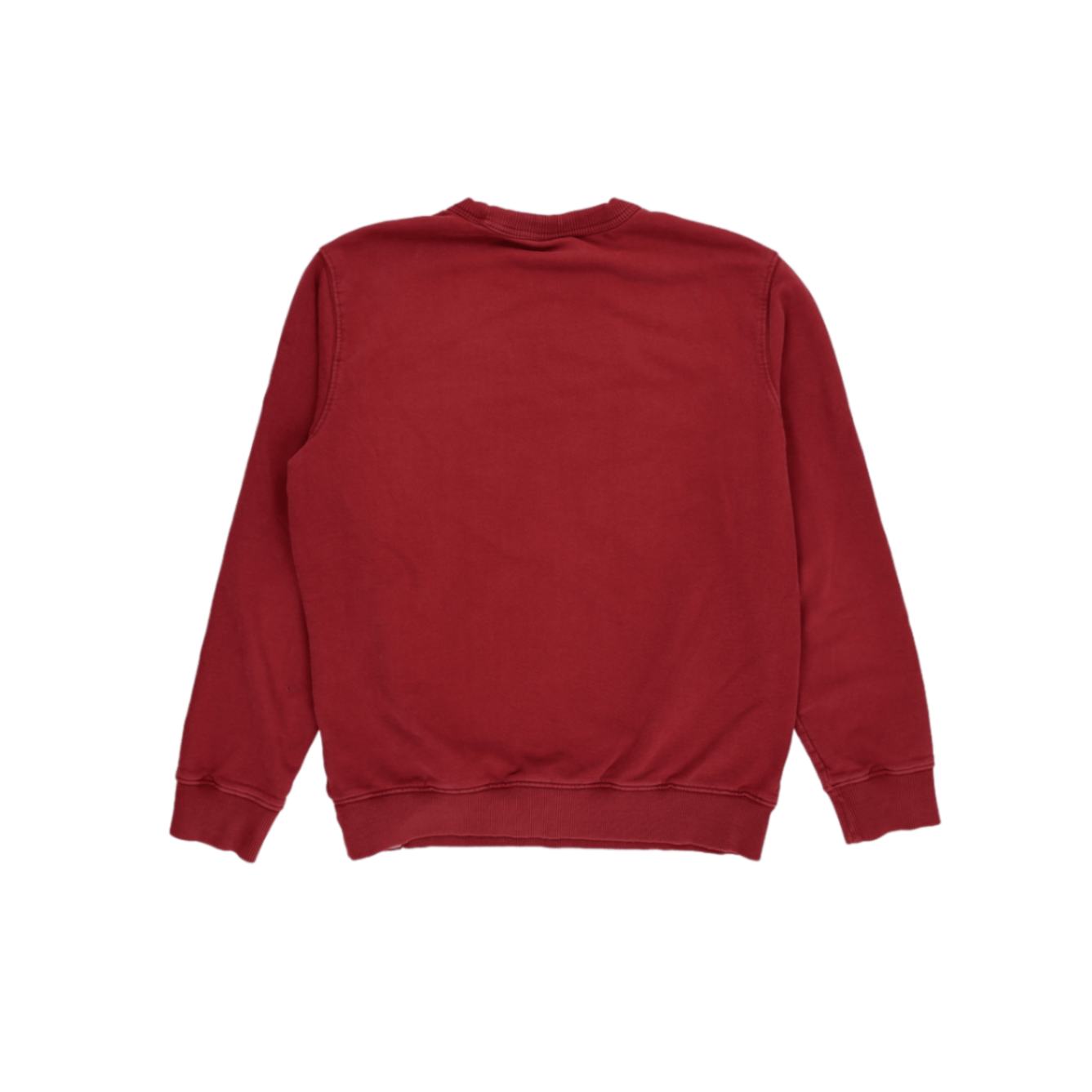 Dickies Burgundy Crew Neck Sweatshirt Large Unisex Cotton Blend Vintage