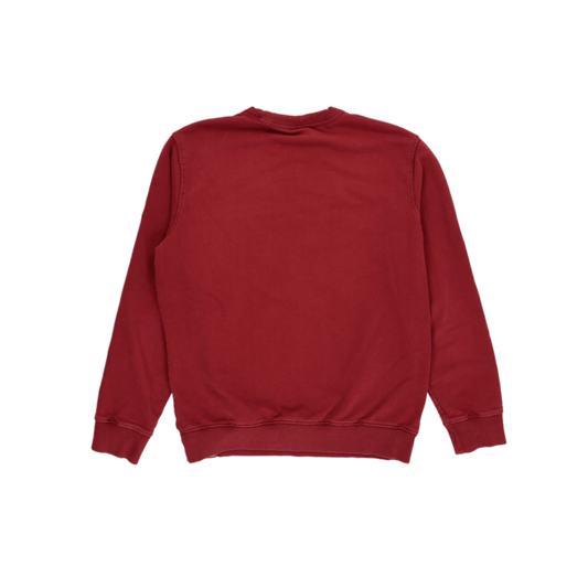 Dickies Burgundy Crew Neck Sweatshirt Large Unisex Cotton Blend Vintage