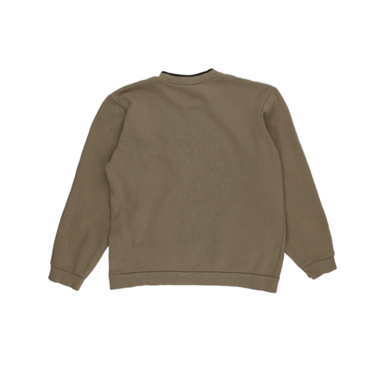 Fila Taupe Crew Neck Sweatshirt Men's Medium Cotton Blend Vintage