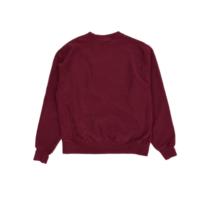 Champion Reverse Weave Maroon Pullover Sweatshirt Men Medium Cotton Crewneck Vintage