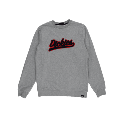 Dickies Grey Crewneck Sweatshirt Unisex Medium Cotton Blend Pullover Vintage