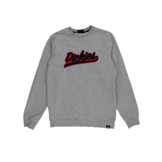 Dickies Grey Crewneck Sweatshirt Unisex Medium Cotton Blend Pullover Vintage