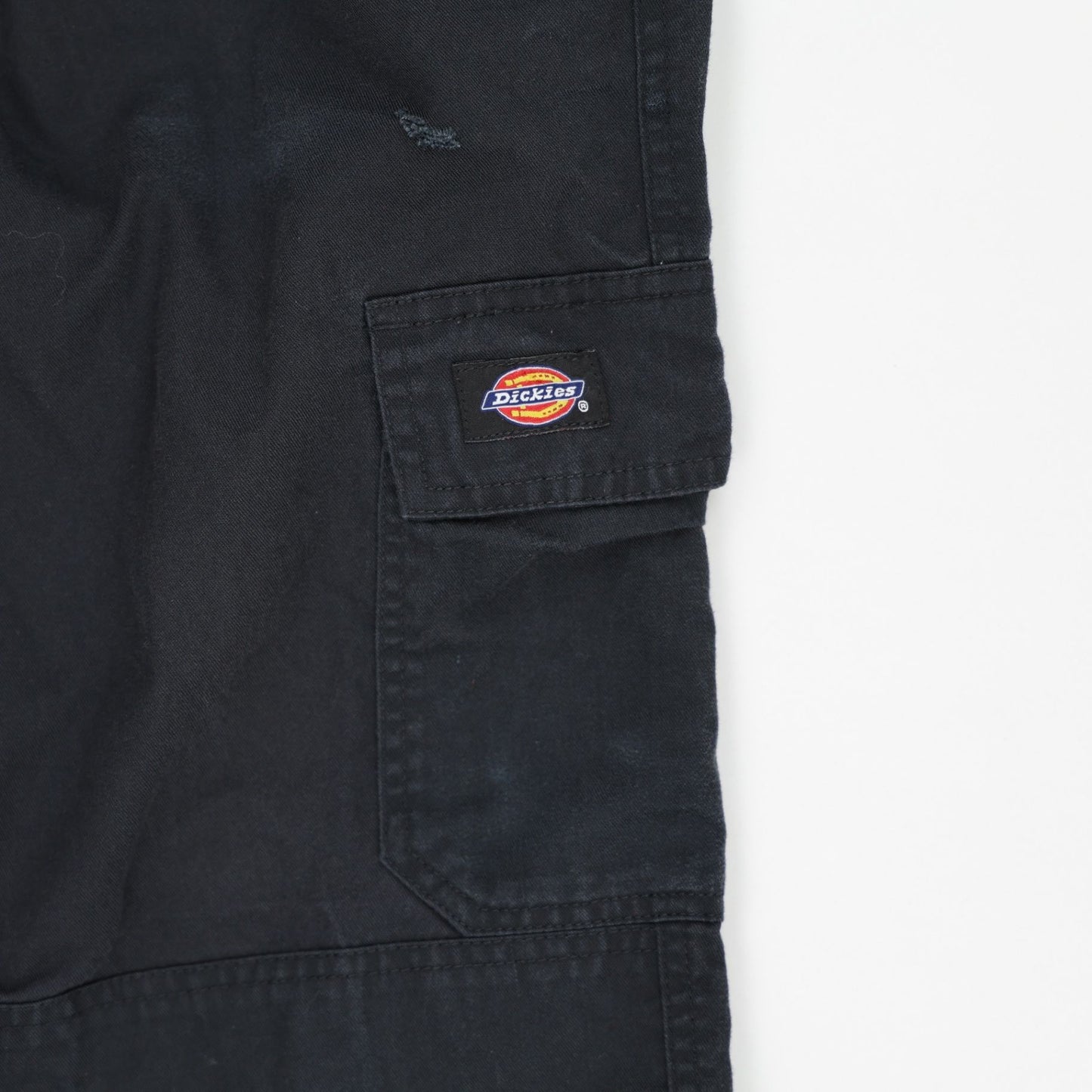 Dickies Black Cargo Trousers 32W 32 Inseam 65 Polyester 35 Cotton