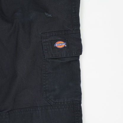 Dickies Black Cargo Trousers 32W 32 Inseam 65 Polyester 35 Cotton