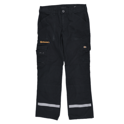Dickies Black Cargo Trousers 32W 32 Inseam 65 Polyester 35 Cotton