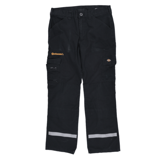 Dickies Black Cargo Trousers 32W 32 Inseam 65 Polyester 35 Cotton
