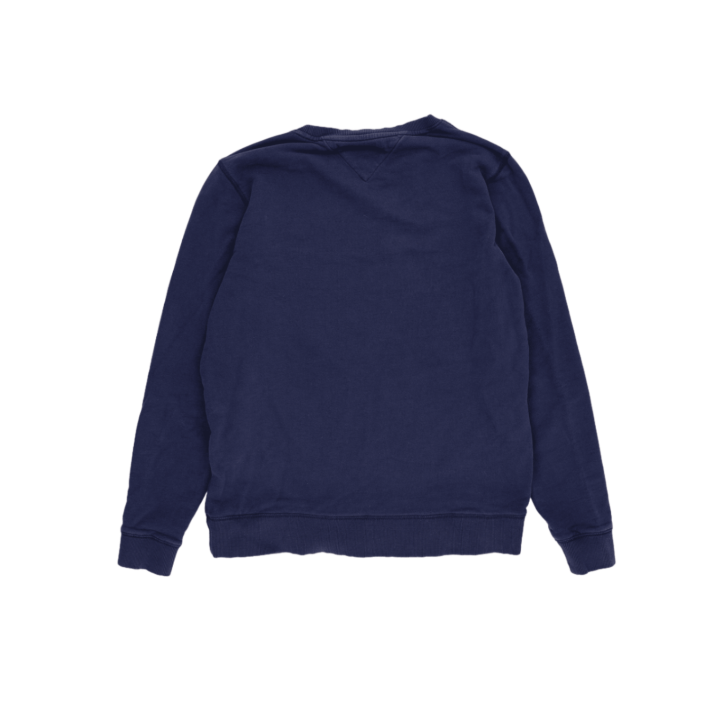 Hilfiger Denim Navy Blue Crew Neck Sweatshirt for Men Size Large Cotton Casual
