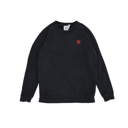 Adidas Originals Primegreen Black Crew Neck Sweatshirt Large Polyester Blend