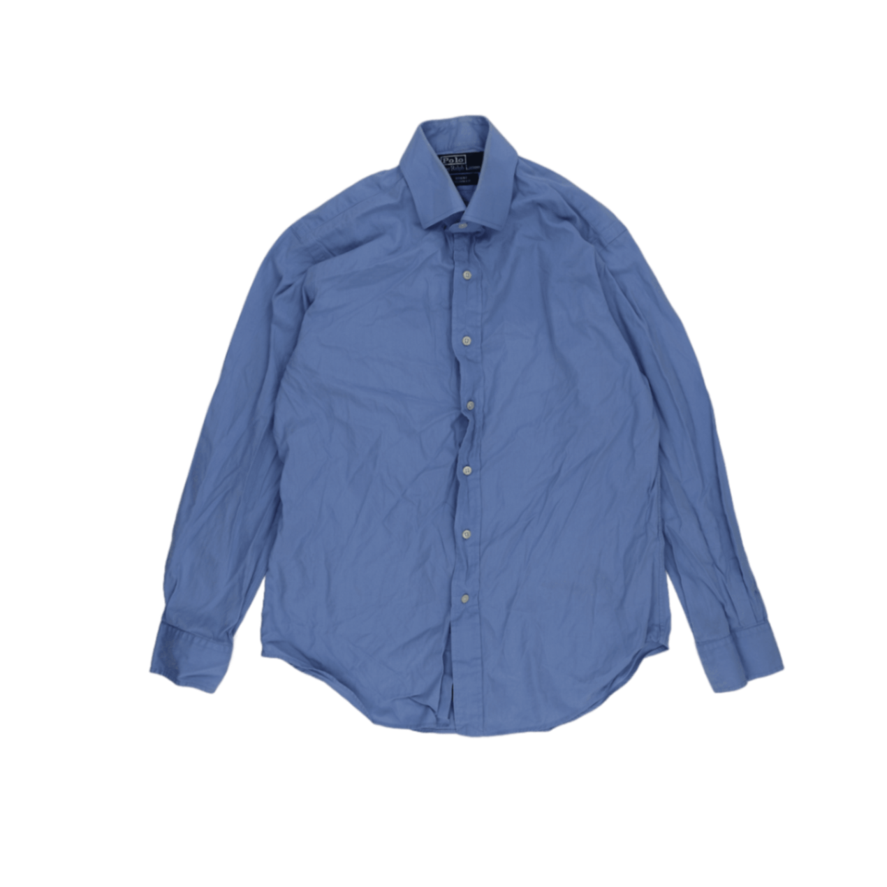 Polo Ralph Lauren Regent Custom Fit Blue Long Sleeve Button Down Shirt Large Cotton