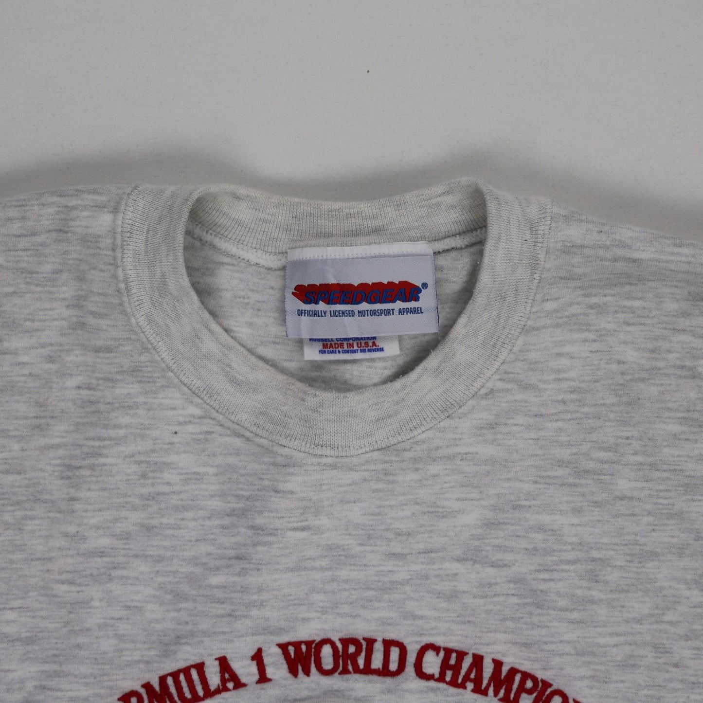 Speedgear Vintage Benetton Formula 1 Grey Crewneck Sweatshirt Large Cotton Blend