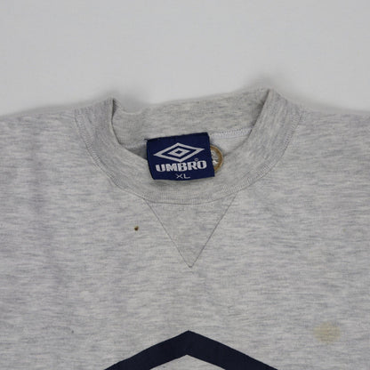 Umbro Vintage Grey Crew Neck Sweatshirt XL Cotton Blend Men's Activewear