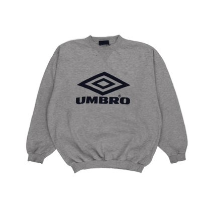 Umbro Vintage Grey Crew Neck Sweatshirt XL Cotton Blend Men's Activewear
