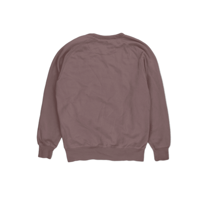 Ellesse Pink Logo Sweatshirt for Men Small Cotton Crew Neck Casual