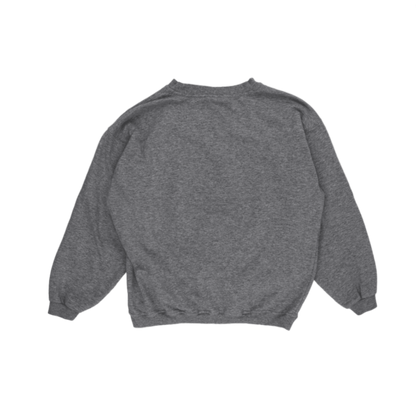 Reebok Vintage Grey Crew Neck Pullover Sweatshirt Large Cotton Blend