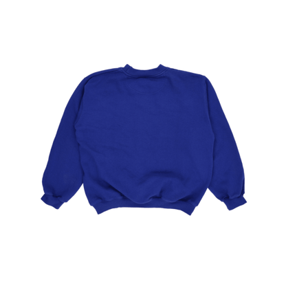 Naf Naf Vintage Blue Pullover Sweatshirt Unisex Size Small Cotton Blend Crew Neck