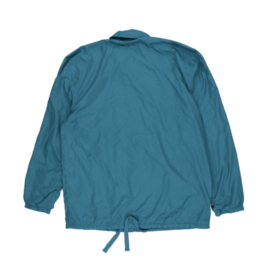 Reebok Classic Teal Coach Jacket Men's Large Vintage Polyester