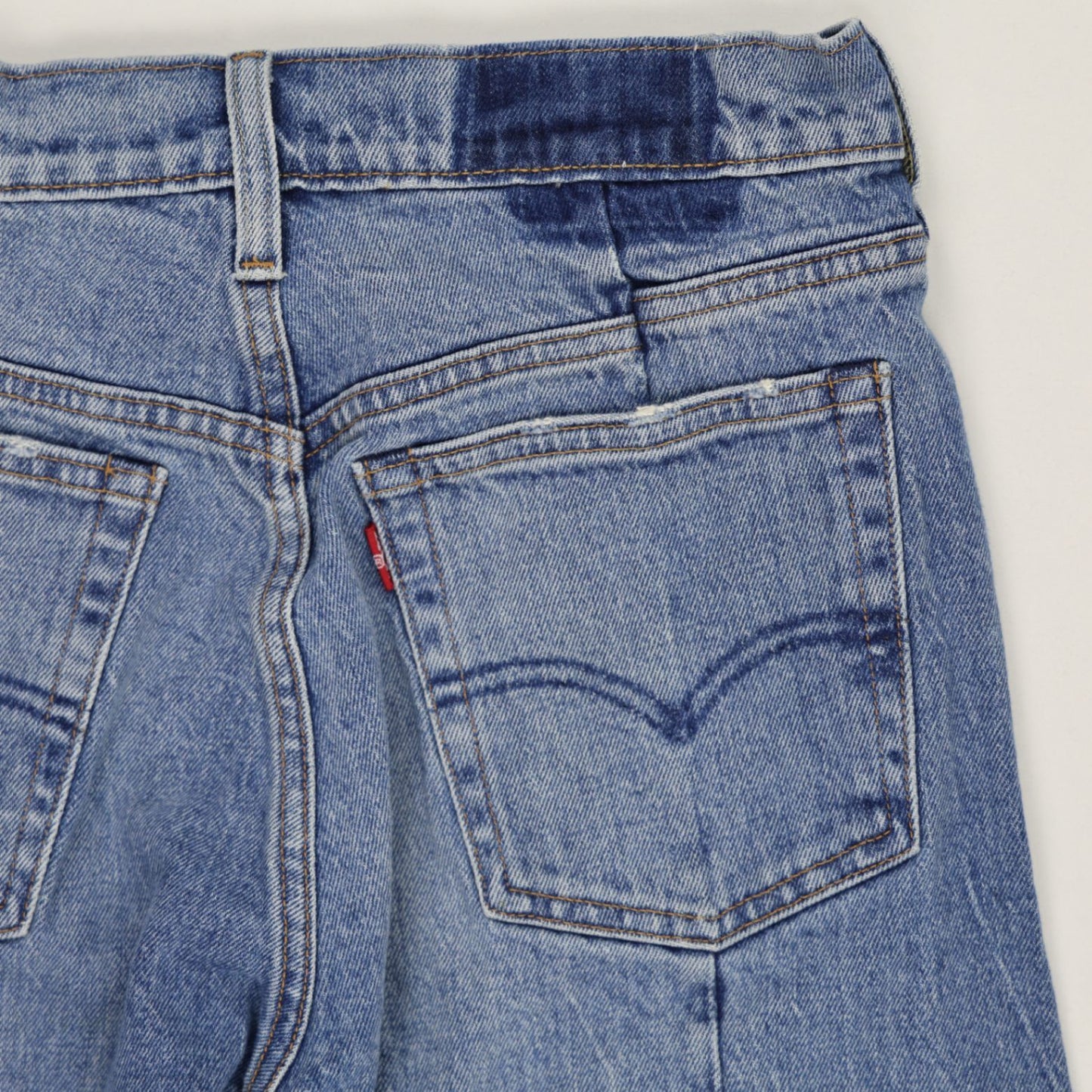 Levi's Altered 501 Skinny Fit Jeans Light Blue W26 L30 100 Cotton Vintage