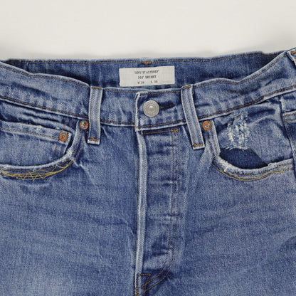 Levi's Altered 501 Skinny Fit Jeans Light Blue W26 L30 100 Cotton Vintage