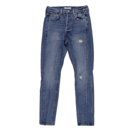 Levi's Altered 501 Skinny Fit Jeans Light Blue W26 L30 100 Cotton Vintage