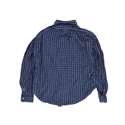 Ralph Lauren Classic Fit Blue Check Long Sleeve Shirt XL Cotton