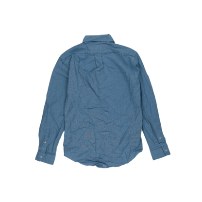 Ralph Lauren Slim Fit Stretch Oxford Shirt Light Blue Small Cotton Blend