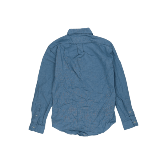 Ralph Lauren Slim Fit Stretch Oxford Shirt Light Blue Small Cotton Blend