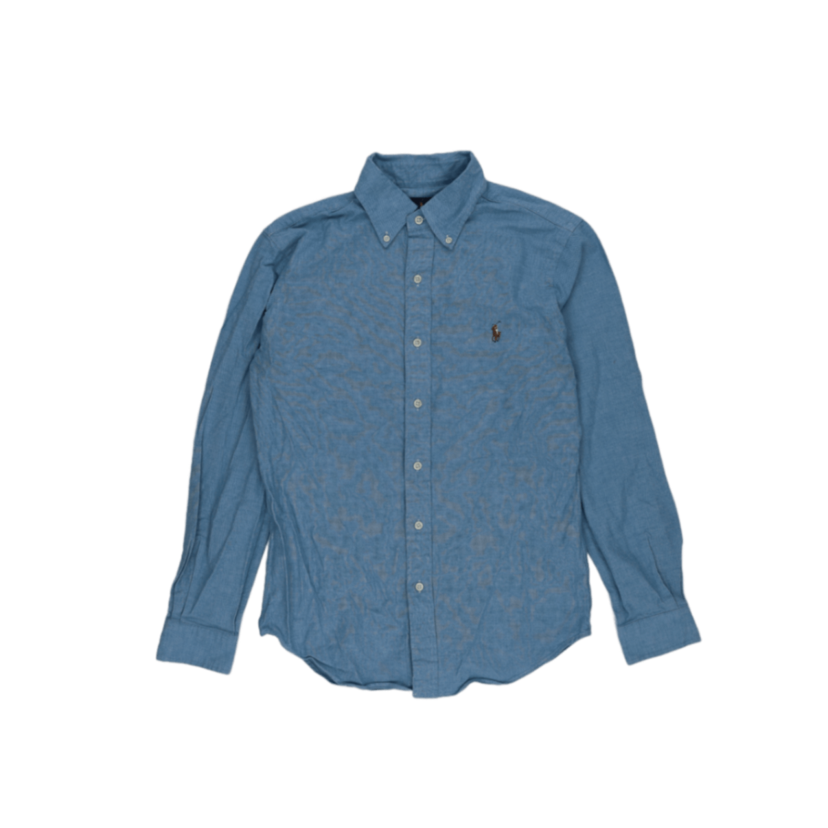 Ralph Lauren Slim Fit Stretch Oxford Shirt Light Blue Small Cotton Blend