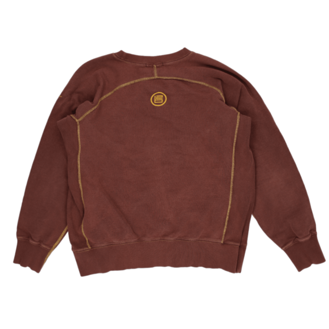 Nike Brown Crew Neck Sweatshirt Men Size L Cotton Used Good Condition