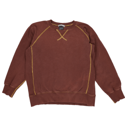 Nike Brown Crew Neck Sweatshirt Men Size L Cotton Used Good Condition